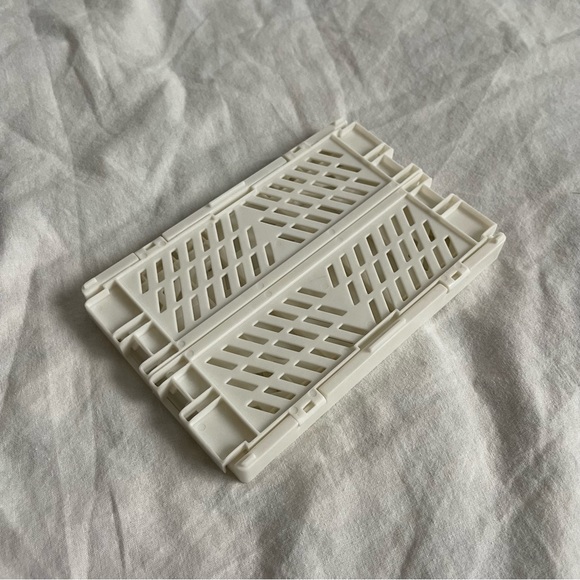 Cream Folding Crate Organizer - Picture 3 of 3